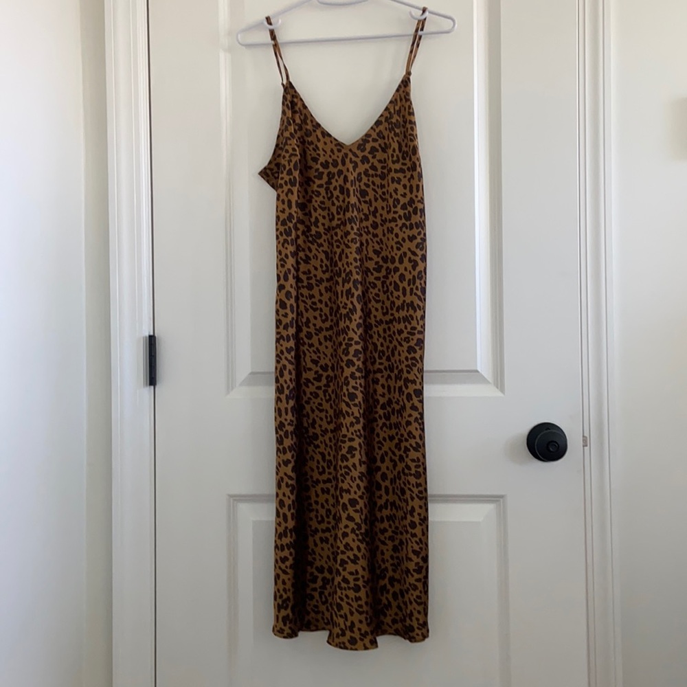 A New Day Leopard Slip dress size M
